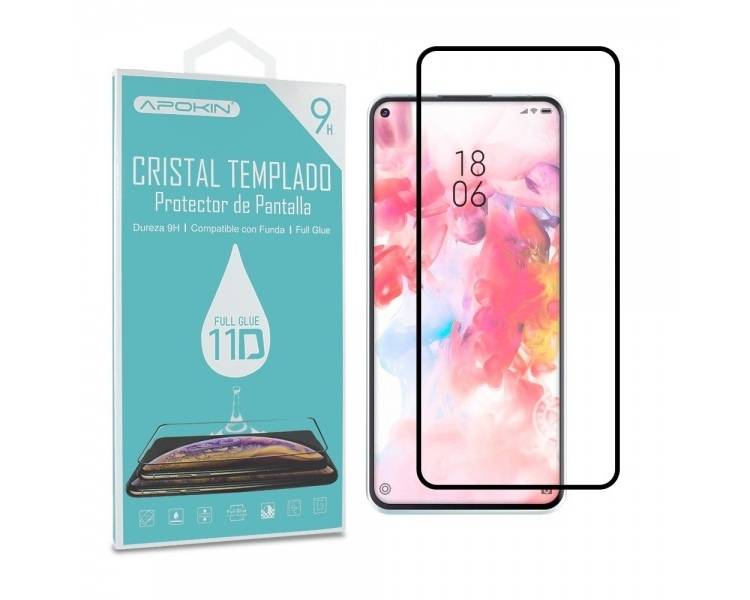 Cristal templado Full Glue 11D Premium Xiaomi Mi 10 Lite / 5G Protector de Pantalla Curvo Negro