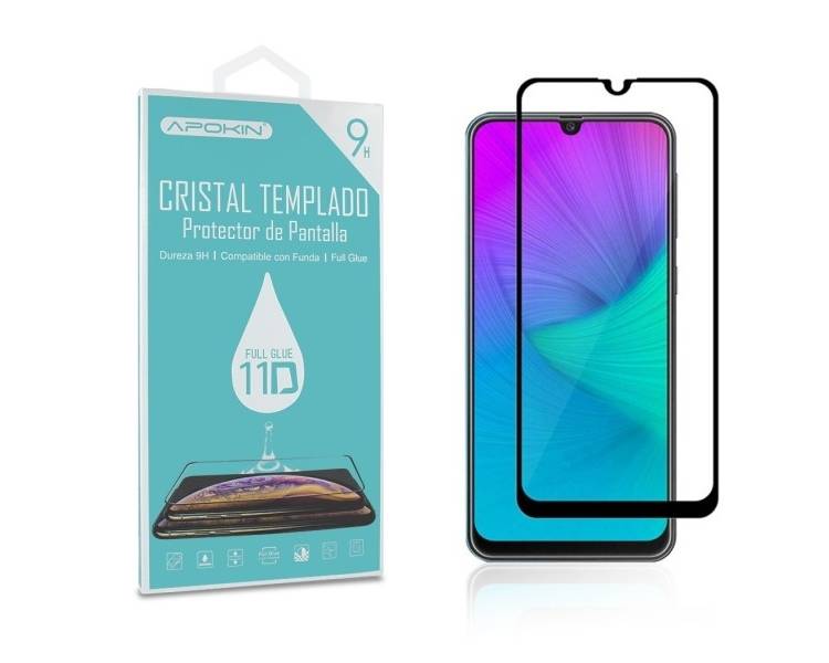 Cristal templado Full Glue 11D Premium Xiaomi Redmi 9A/9C Protector de Pantalla Curvo Negro