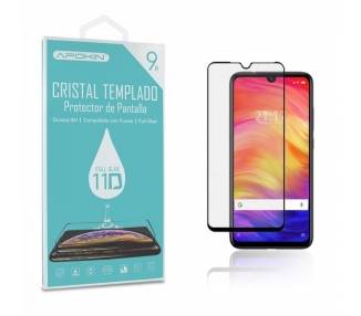 Cristal templado Full Glue 11D Premium Xiaomi Redmi Note 7 Protector de Pantalla Curvo Negro