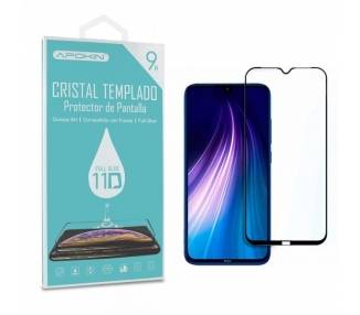 Cristal templado Full Glue 11D Premium Xiaomi Redmi Note 8/HUAWEI Y7 2019 Protector de Pantalla Curvo Negro
