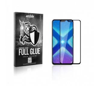 Cristal templado Full Glue 5D Huawei Honor 7x Protector de Pantalla Curvo Blanco