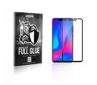 Cristal templado Full Glue 5D Huawei P Smart + Protector de Pantalla Curvo Negro