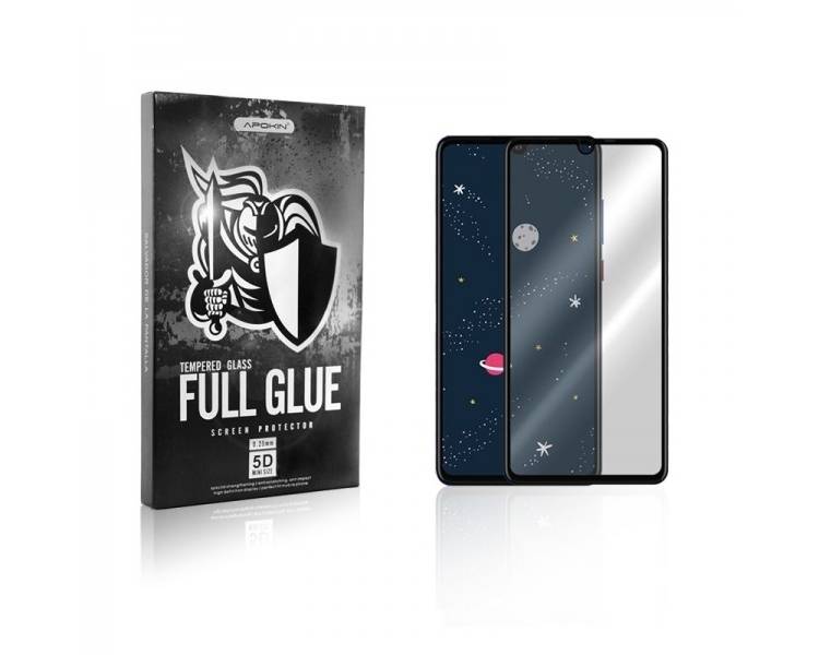 Cristal templado Full Glue 5D Huawei P30 Lite Protector de Pantalla Curvo Negro