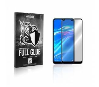 Cristal templado Full Glue 5D Huawei Y7 2019 Protector de Pantalla Curvo Negro