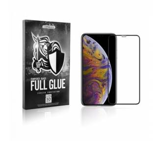 Cristal templado Full Glue 5D Iphone Xs Max Protector de Pantalla Curvo Negro