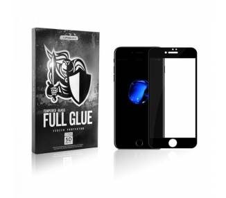 Cristal templado Full Glue 5D Iphone SE 2020 Protector de Pantalla Curvo Negro