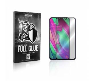 Cristal templado Full Glue 5D Samsung Galaxy A40 Protector de Pantalla Curvo Negro