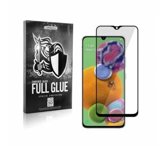 Cristal templado Full Glue 5D Samsung Galaxy A90-5G Protector de Pantalla Curvo Negro