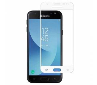 Cristal templado Full Glue 5D Samsung Galaxy J5 2017 Protector de Pantalla Curvo Blanco