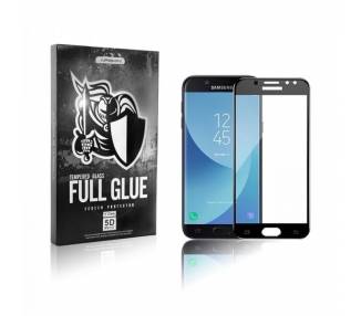 Cristal templado Full Glue 5D Samsung Galaxy J5 2017 Protector de Pantalla Curvo Negro