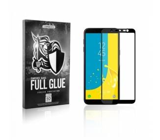 Cristal templado Full Glue 5D Samsung Galaxy J6 2018 Protector de Pantalla Curvo Negro