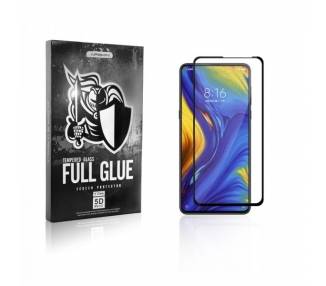 Cristal templado Full Glue 5D Xiaomi Mi Mix 3 Protector de Pantalla Curvo Negro