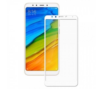 Cristal templado Full Glue 5D Xiaomi Redmi 5 Protector de Pantalla Curvo Blanco