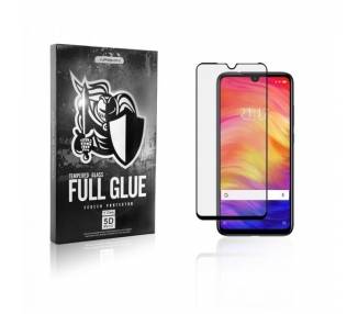Cristal templado Full Glue 5D Xiaomi Redmi Note 7 Protector de Pantalla Curvo Negro