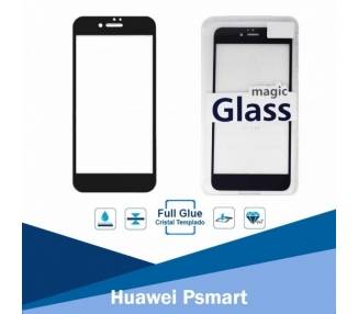 Cristal templado Full Glue Huawei Psmart Protector de Pantalla Negro