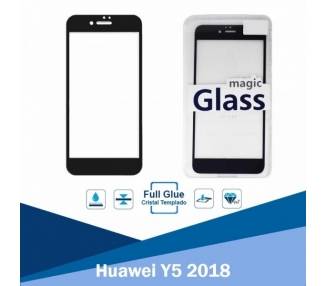 Cristal templado Full Glue Huawei Y5 2018 Protector de Pantalla Negro