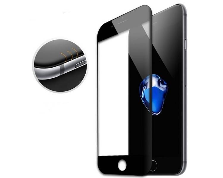 Cristal templado Full Glue iPhone 7 / 8 Protector de Pantalla Negro