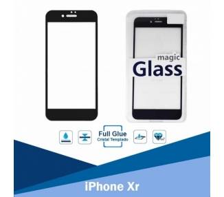Cristal templado Full Glue iPhone Xr Protector de Pantalla Negro