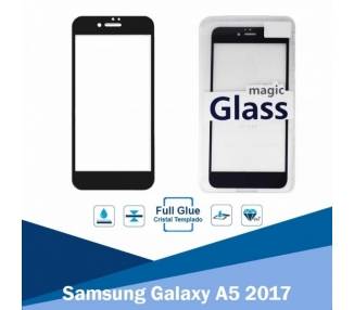 Cristal templado Full Glue Samsung Galaxy A5 2017 Protector de Pantalla Negro