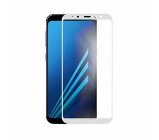 Cristal templado Full Glue Samsung Galaxy A6 Plus 2018 Protector de Pantalla Blanco