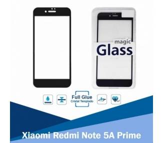 Cristal templado Full Glue Xiaomi Redmi Note 5A Prime Protector de Pantalla Negro