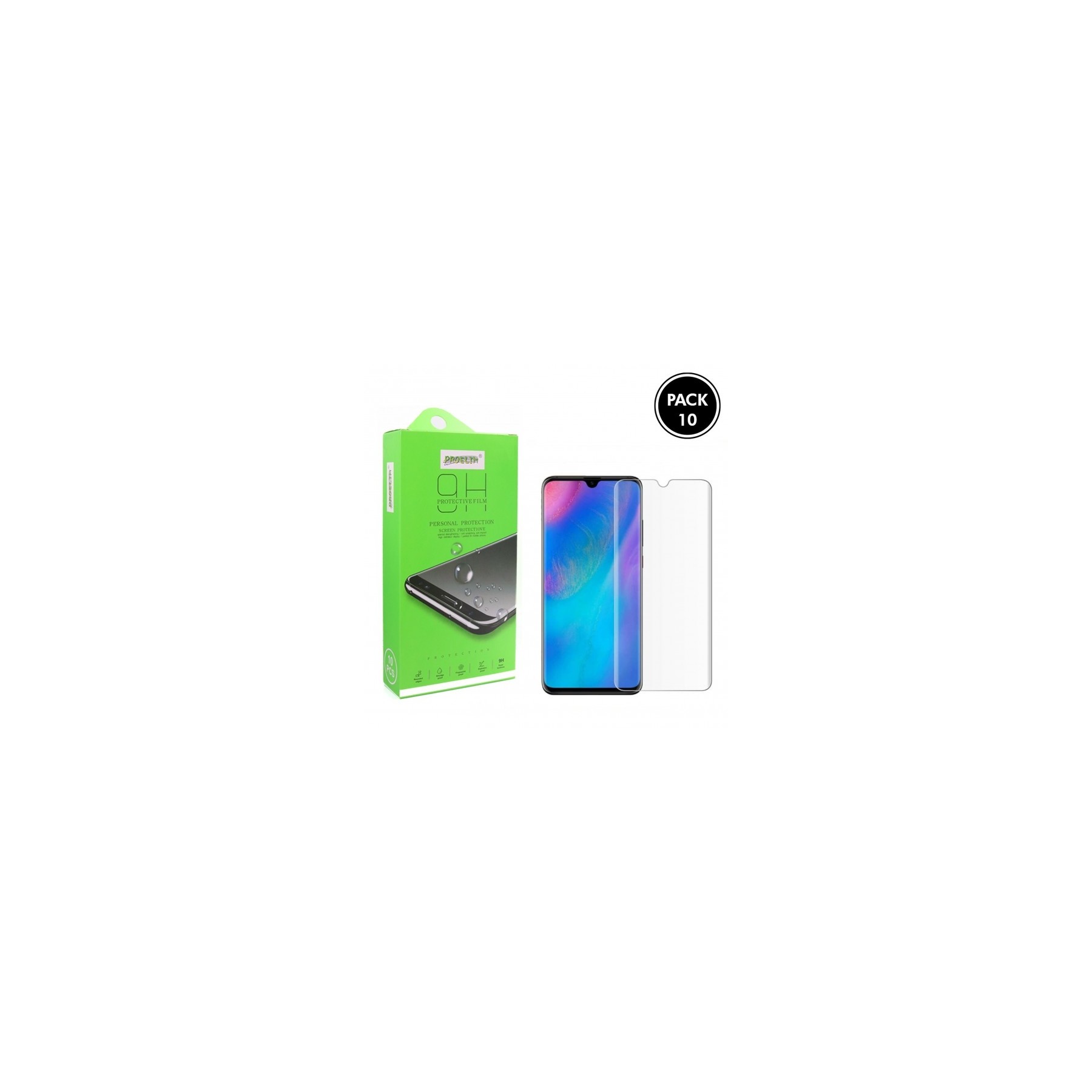 Cristal templado Huawei P30 Protector de Pantalla - Pack 10 uds.
