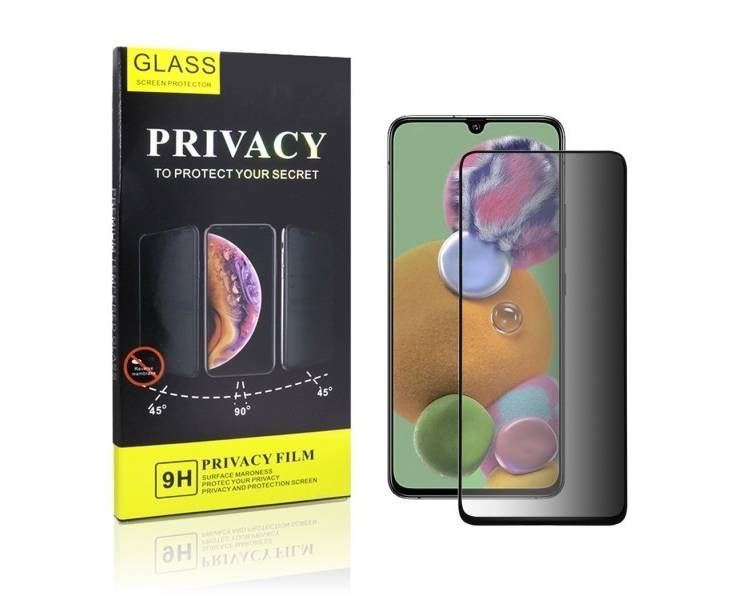 Cristal templado Privacidad Samsung Galaxy A81 Protector de Pantalla 5D Curvo