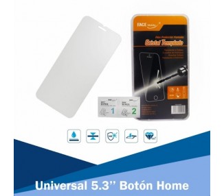 Cristal templado Universal 5.3'' Botón Home Protector de Pantalla