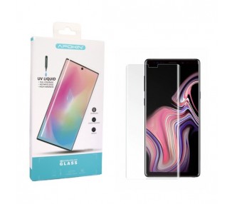 Cristal templado UV Samsung Galaxy Note 9 Protector de Pantalla Curvo. Sin Lampara