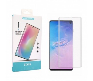 Cristal templado UV Samsung Galaxy S10 Protector de Pantalla Curvo. Sin Lampara