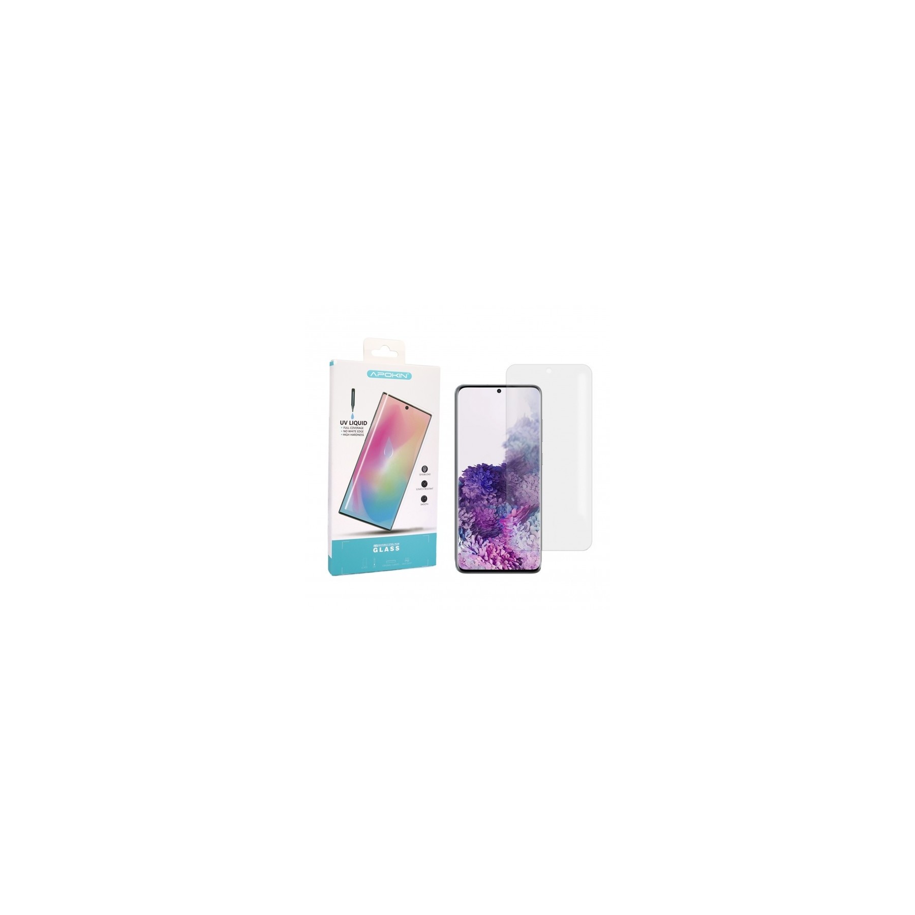 Cristal templado UV Samsung Galaxy S20 Protector de Pantalla Curvo. Sin Lampara