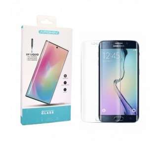 Cristal templado UV Samsung Galaxy S7 Edge Protector de Pantalla Curvo. Sin Lampara-Con Lampara