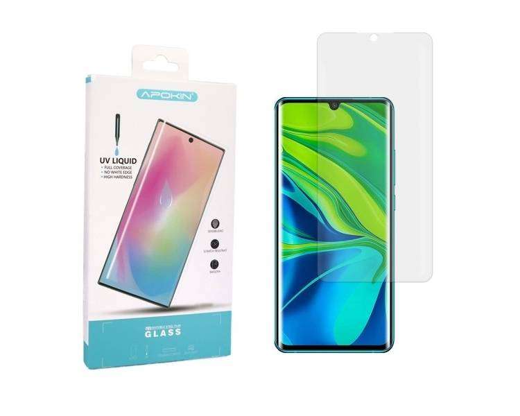 Cristal templado UV Xiaomi Mi Note 10/10 Pro Protector de Pantalla Curvo. Sin Lampara-Con Lampara