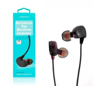 Pack de 6 Auriculares con Micrófono APOKIN AP-11505 4 Colores