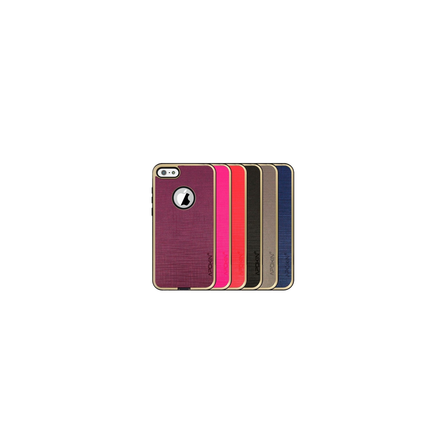 Funda Tela iPhone 5 / 5S / SE Antigolpe - 5 Colores