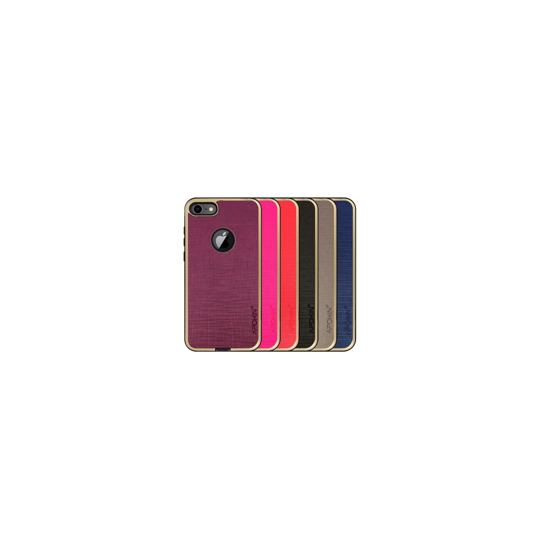 Funda Tela iPhone 7 Antigolpe - 5 Colores