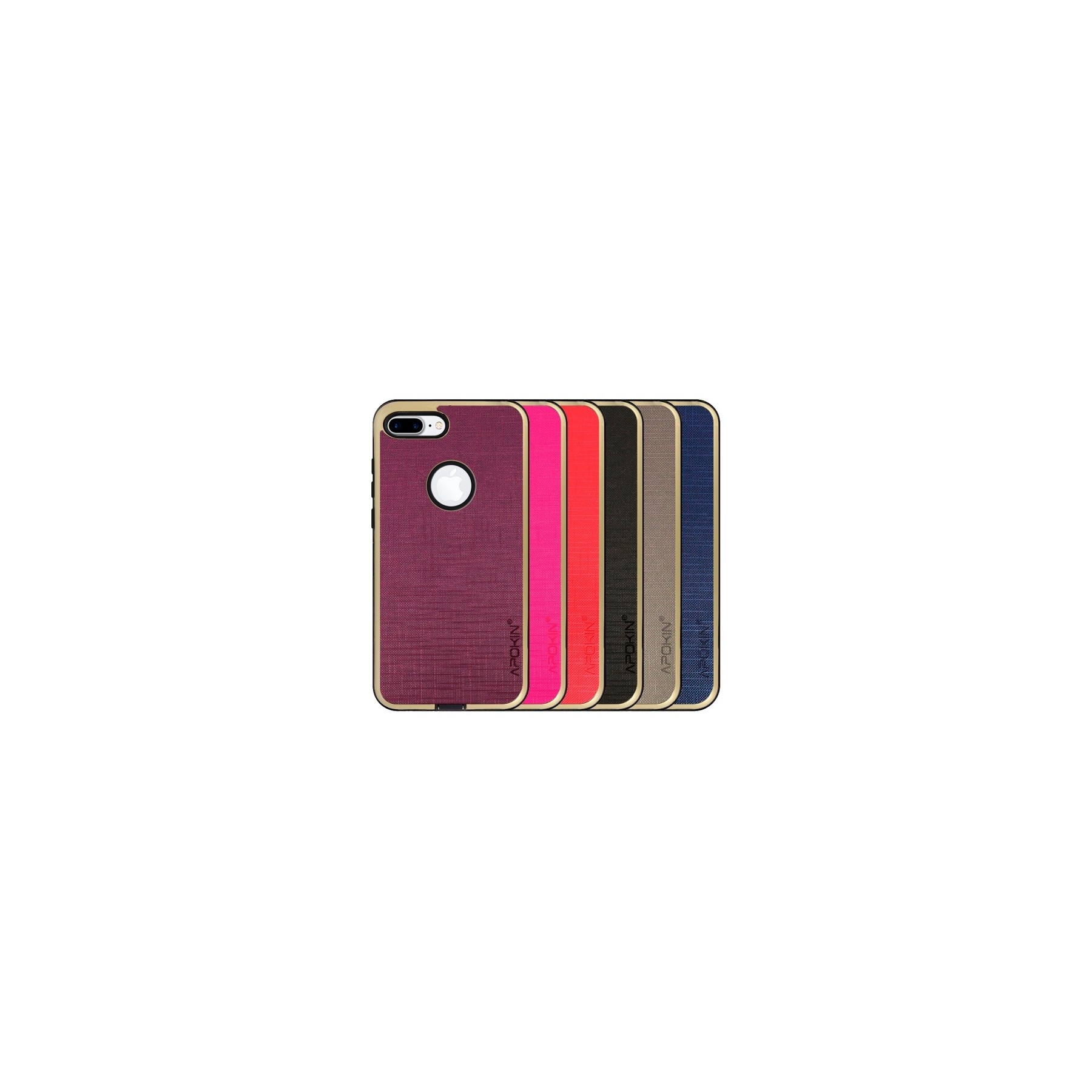 Funda Tela iPhone 7 Plus Antigolpe - 5 Colores