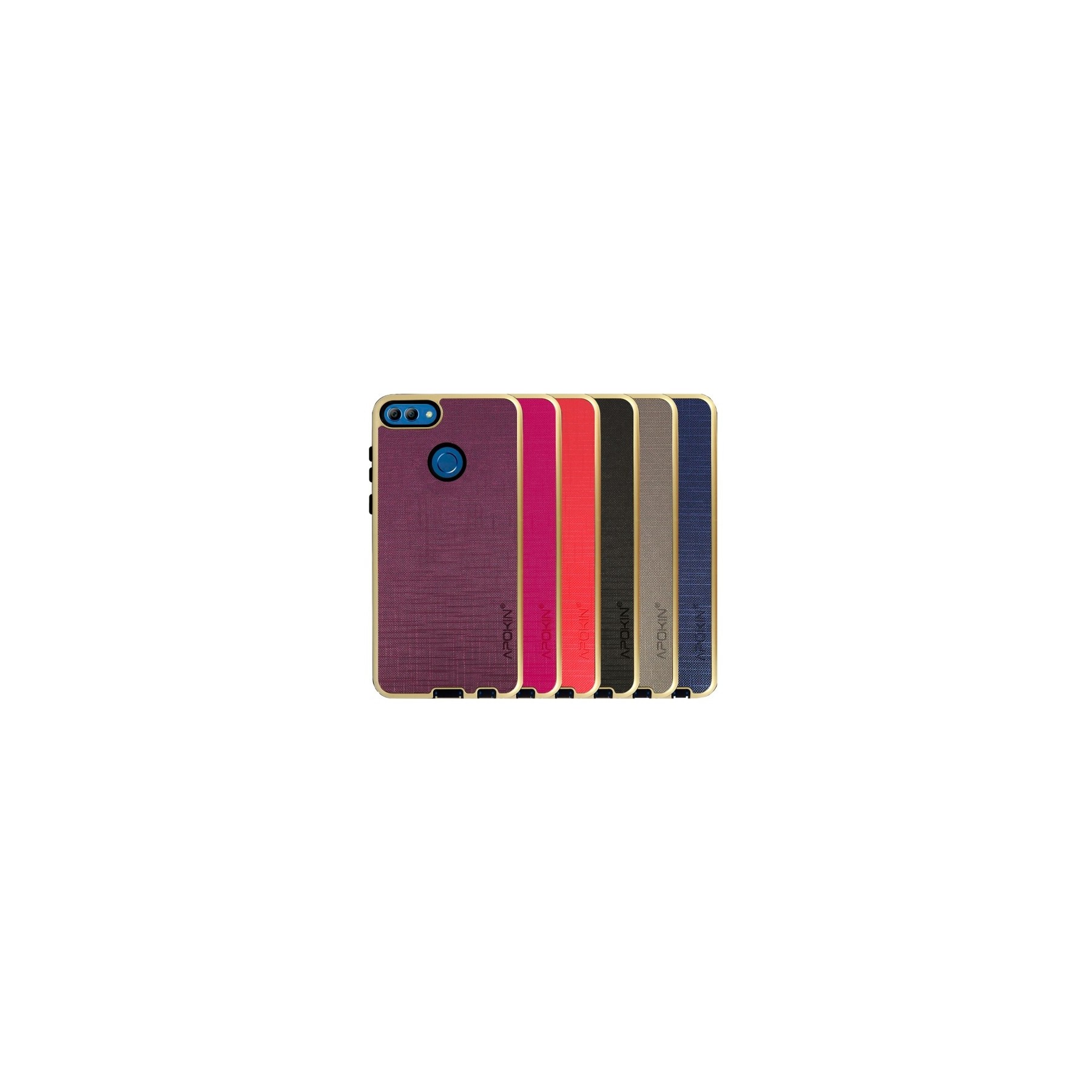 Funda Tela Huawei Y9 2018 Antigolpe - 5 Colores