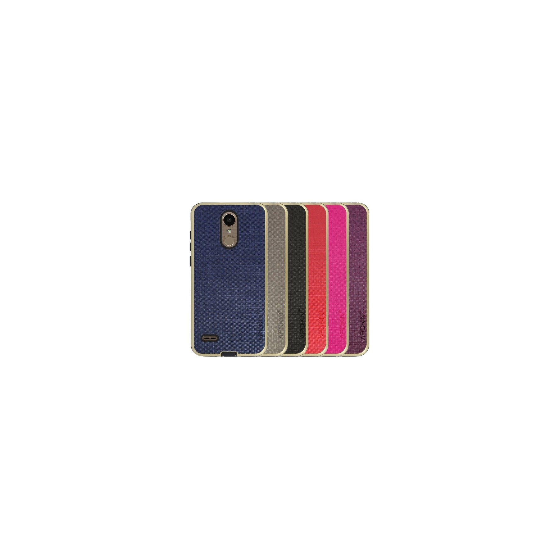 Funda Tela LG K10 2017 Antigolpe - 5 Colores