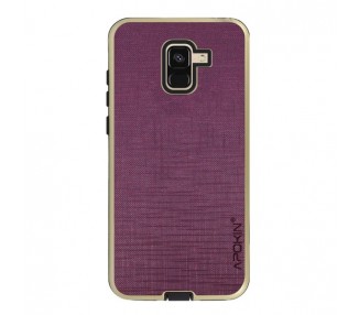 Funda Tela Samsung Galaxy A8 2018 Antigolpe - 5 Colores