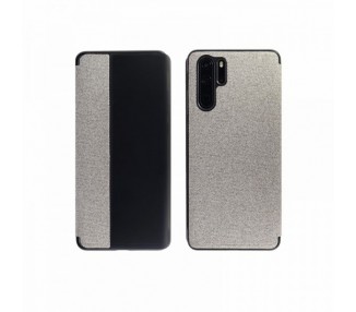 Funda Flip Huawei P30 Clear View Tela - 5 Colores