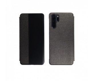 Funda Flip Huawei P30 Clear View Tela - 5 Colores