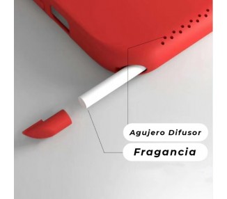 Duo iPhone X/Xs Funda Silicona Suave con Perfume + Cristal Templado Completo 