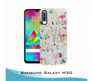 Funda Samsung Galaxy M20 Gel relieve Fauna