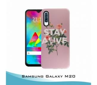 Funda Samsung Galaxy M20 Gel relieve Stay Alive