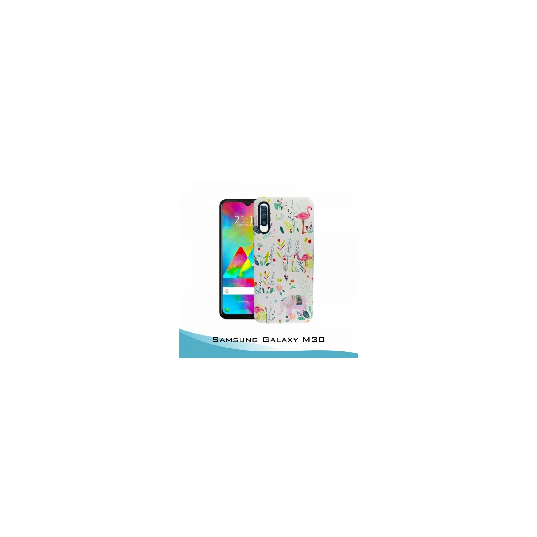 Funda Samsung Galaxy M30 Gel relieve Fauna