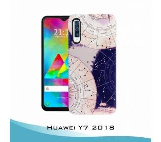 Funda Huawei Y7 2018 Gel relieve Horóscopo