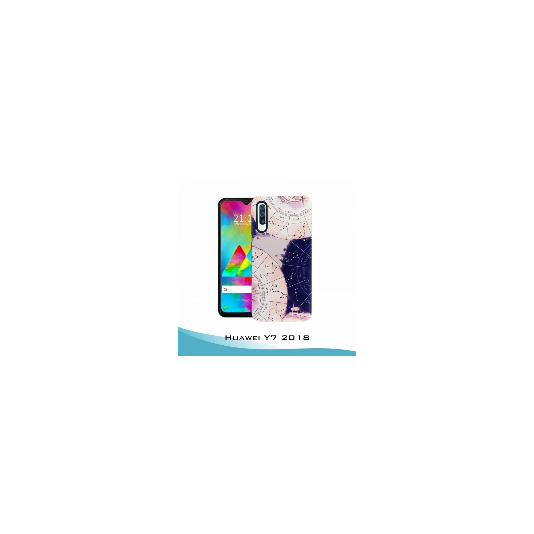 Funda Huawei Y7 2018 Gel relieve Horóscopo