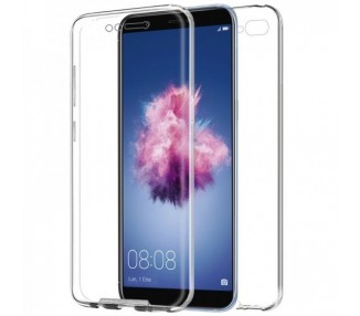 Funda Doble Huawei P SMART Silicona Transparente Delantera y Trasera