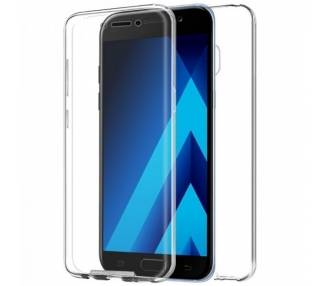 Funda Doble Samsung Galaxy A5 2017 Silicona Transparente Delantera y Trasera